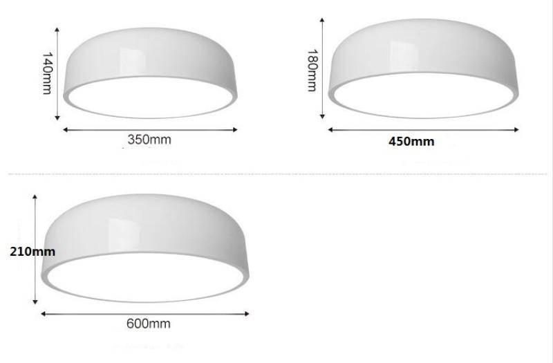 Plafonnier design en aluminium à LED arrondi Smithfield