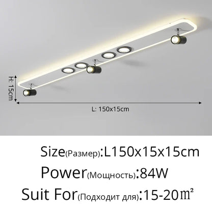 Plafonnier Acrylique LED à spots