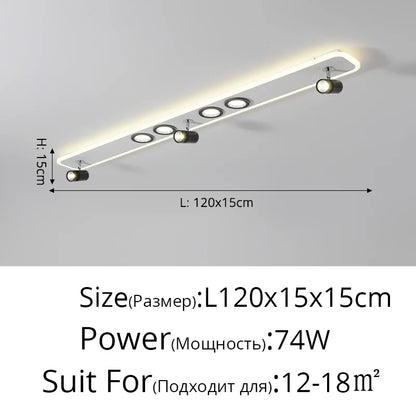 Plafonnier Acrylique LED à spots
