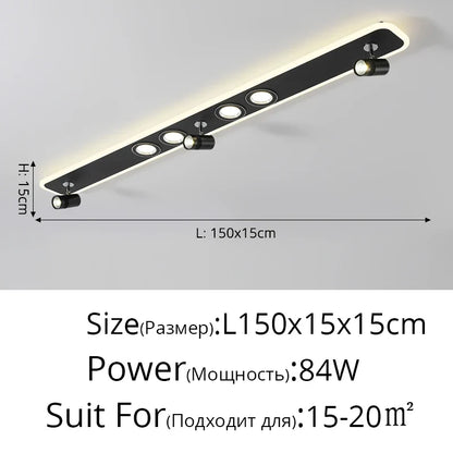Plafonnier Acrylique LED à spots