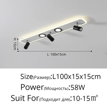 Plafonnier Acrylique LED à spots