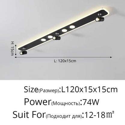 Plafonnier Acrylique LED à spots