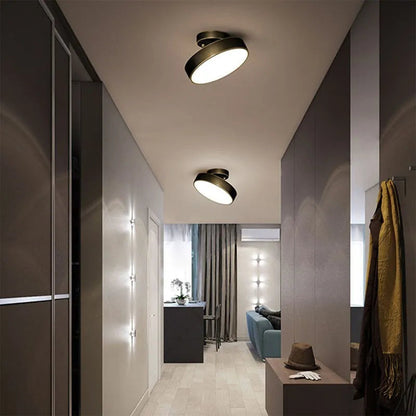 plafonnier cuivre led simple rond vestiaire