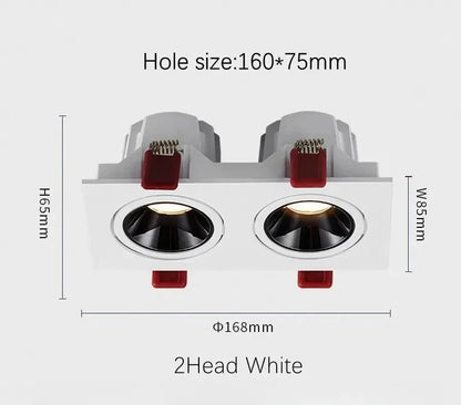 Plafonnier à spots Led intégré à intensité réglable