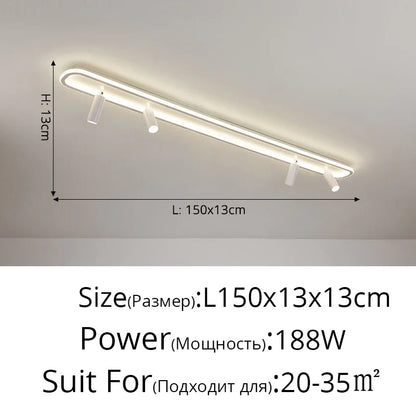 Plafonnier Acrylique LED à spots