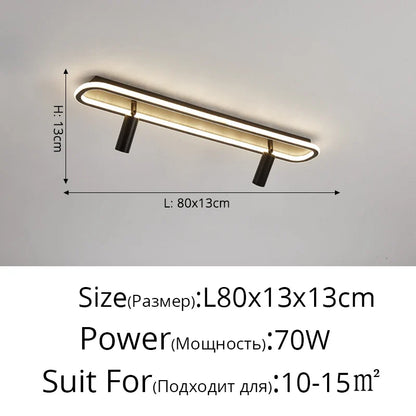 Plafonnier Acrylique LED à spots
