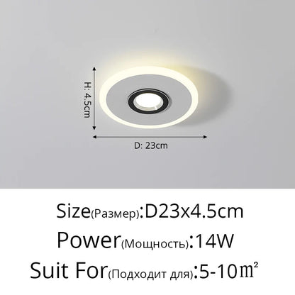 Plafonnier Acrylique LED à spots