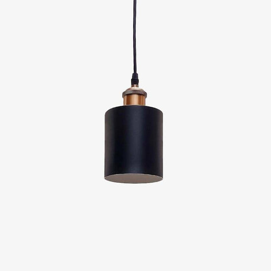 Suspension design à LED avec abat-jour cylindre en métal Loft