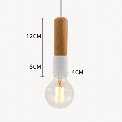 Lampe nordique bois suspension LED lumières cuisine décor à la maison lampe à main Restaurant plafond lustre Luminaire chambre Luminaire