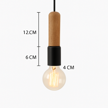 Lampe nordique bois suspension LED lumières cuisine décor à la maison lampe à main Restaurant plafond lustre Luminaire chambre Luminaire