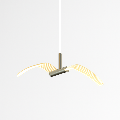 Led mouette suspension lumières chambre chevet fond tenture murale lampes pour plafond créatif décor à la maison Suspension Luminaire