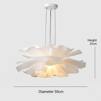 Lustre à fleurs blanches design nordique suspension pour chambre salon Bar lampe à manger chambre d'enfants suspension danoise