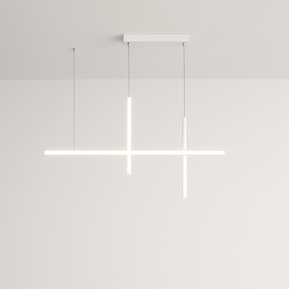 Lustre Led minimaliste moderne dimmable noir pour Table salle à manger cuisine Bar Suspension éclairage Suspension Design Lustre