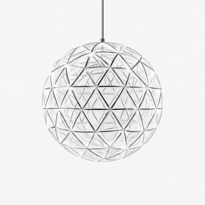 lustre suspension loft en acier inoxydable led spark ball