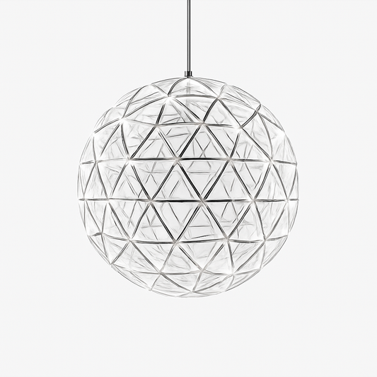 lustre suspension loft en acier inoxydable led spark ball