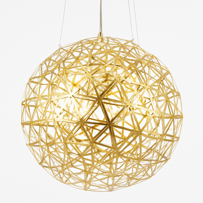 lustre suspension loft en acier inoxydable led spark ball