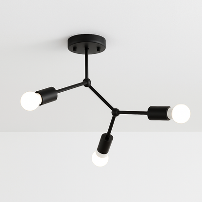 Plafonnier branche de spots style retro Personality