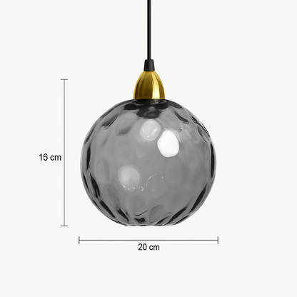 plafonnier classique en verre coloré design nordique pour intérieur