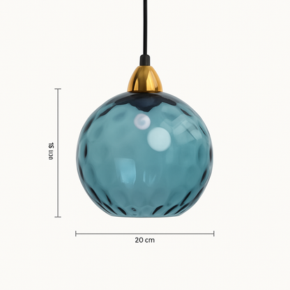 plafonnier classique en verre coloré design nordique pour intérieur