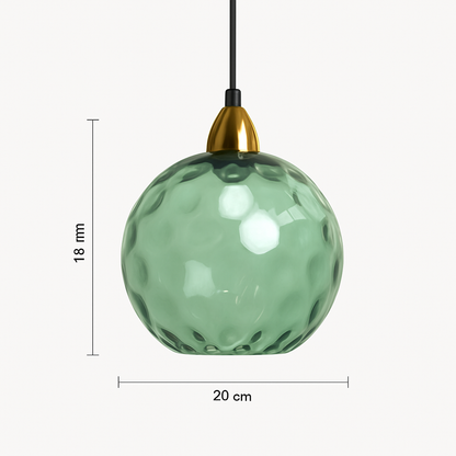 plafonnier classique en verre coloré design nordique pour intérieur