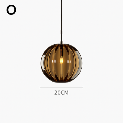 plafonnier classique en verre coloré design nordique pour intérieur