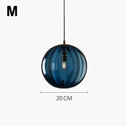 plafonnier classique en verre coloré design nordique pour intérieur