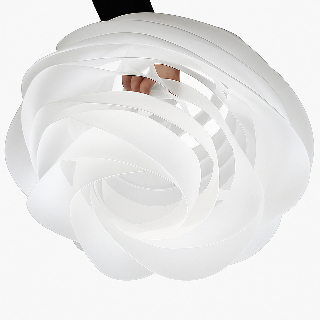 plafonnier design pétales pour décoration intérieure