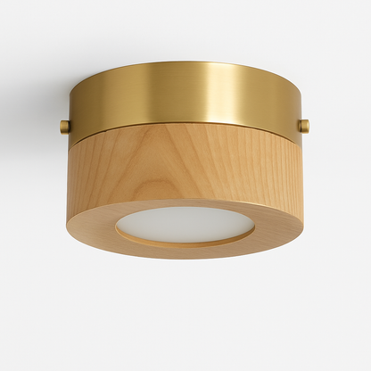 plafonnier en bois design lumineux pour décoration intérieure élégante