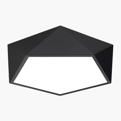 Plafonnier LED design géométrique en diamant