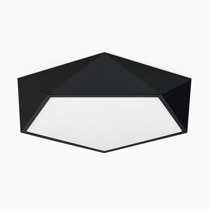 Plafonnier LED design géométrique en diamant