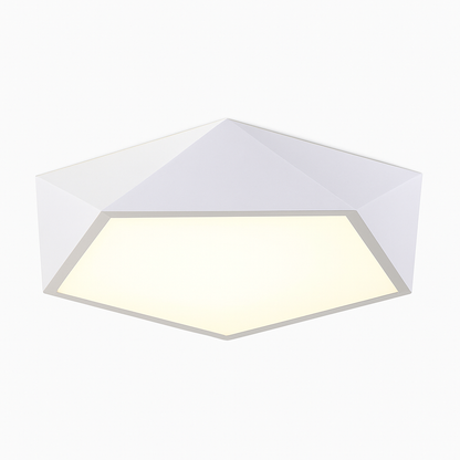 Plafonnier LED design géométrique en diamant