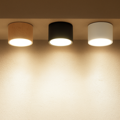 plafonnier led en bois design nordique suspendu pour intérieur moderne
