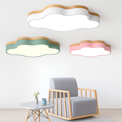 Plafonnier LED en bois nuage Botimi
