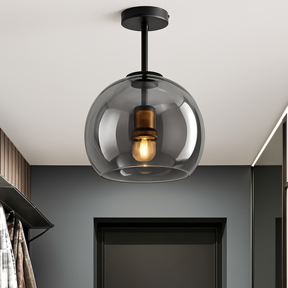 Plafonnier LED en verre minimaliste moderne