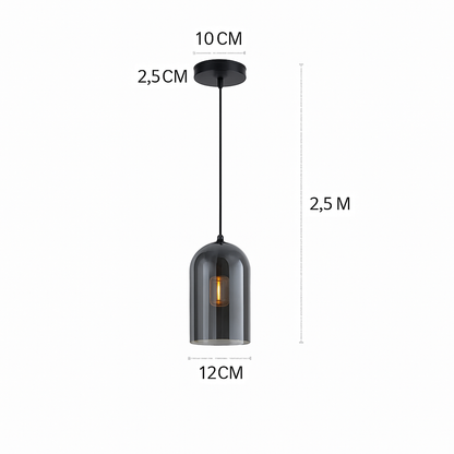 Plafonnier LED en verre minimaliste moderne