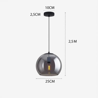 Plafonnier LED en verre minimaliste moderne