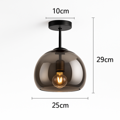 Plafonnier LED en verre minimaliste moderne