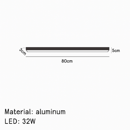 plafonnier led minimaliste ajustable en aluminium