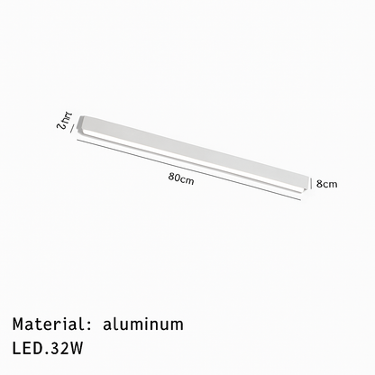 plafonnier led minimaliste ajustable en aluminium