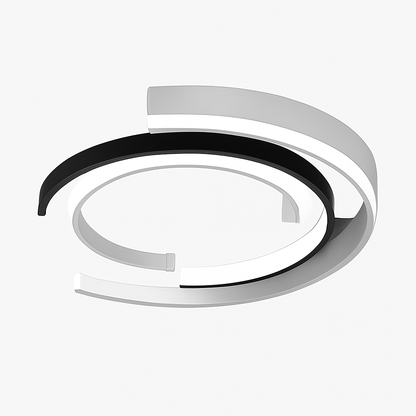 Plafonnier LED moderne en arc de cercles