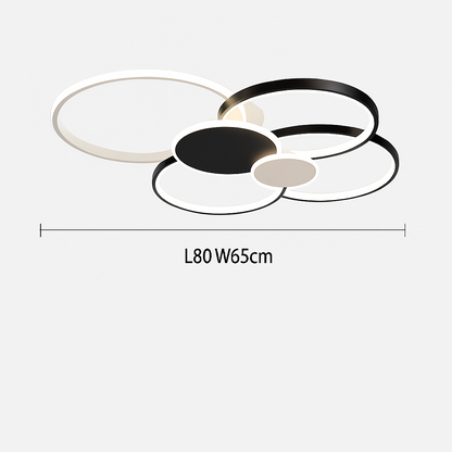 plafonnier led moderne à intensité variable avec télécommande