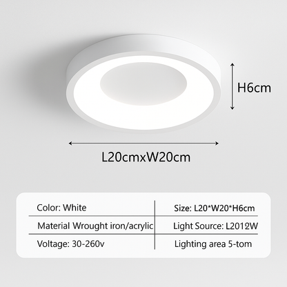 plafonnier led nordique pour décoration intérieure élégante