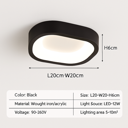 plafonnier led nordique pour décoration intérieure élégante et moderne