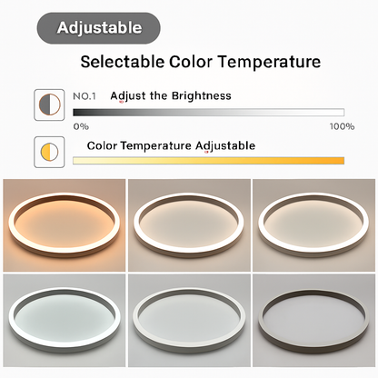 plafonnier led rond moderne pour éclairage varié