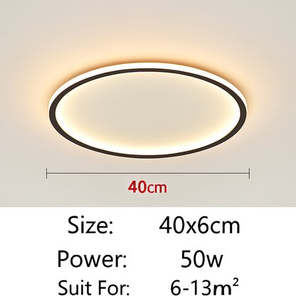 plafonnier led ultra-mince design moderne intensité réglable luminaire décoratif