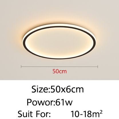 plafonnier led ultra-mince design moderne intensité réglable luminaire décoratif