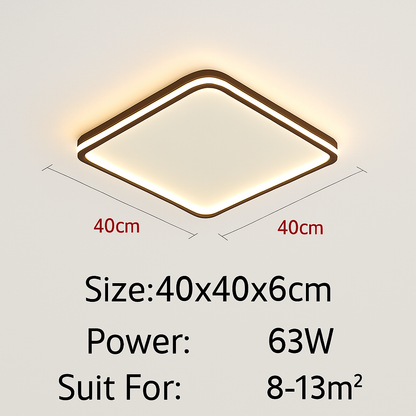 plafonnier led ultra-mince design moderne intensité réglable luminaire décoratif