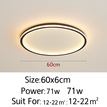 plafonnier led ultra-mince design moderne intensité réglable luminaire décoratif