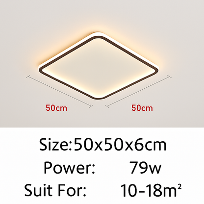 plafonnier led ultra-mince design moderne intensité réglable luminaire décoratif