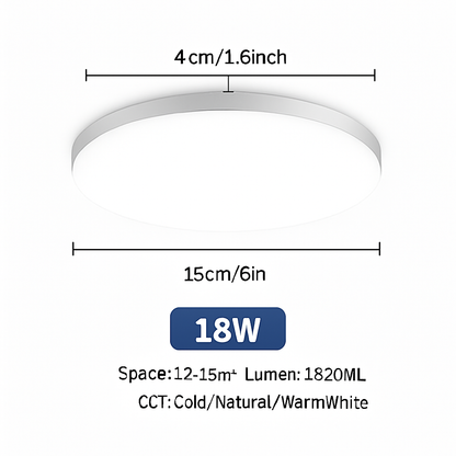 plafonnier led ultra mince rond carré pour lumières